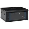 vidaXL Netzwerkschr&auml;nke mit Speicher Schwarz 600 x 450 x 285 mm Stahl