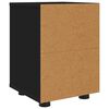 vidaXL Nachttische 2 pcs Schwarz 30,5 x 30 x 43 cm Holzwerkstoff