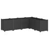 vidaXL Pflanzk&uuml;bel Schwarz 160x120x53 cm PP