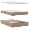 vidaXL Ottoman-Bett mit Matratze Cappuccino-Braun 120x200cm Kunstleder