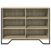 vidaXL Sideboard Sonoma-Eiche 101x35,5x74,5 cm Holzwerkstoff