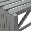 vidaXL Garten-Eckbank mit Pflanzkübel 117 cm Massivholz Akazie Grau