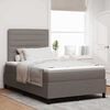 vidaXL Boxspringbett mit Matratze Taupe 120 x 200 cm Stoff