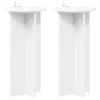 vidaXL Pflanzenst&auml;nder 2 pcs Wei&szlig; &Oslash;29,5 x 60 cm Holzwerkstoff
