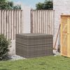 vidaXL Gartentruhe Grau 291L Poly Rattan