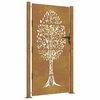 vidaXL Gartentor 100x175 cm Cortenstahl Baumdesign