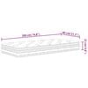 vidaXL Matratze Taschenfederkern Mittel 80x200 cm