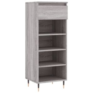 vidaXL Schuhschrank Grau Sonoma 40x36x105 cm Holzwerkstoff
