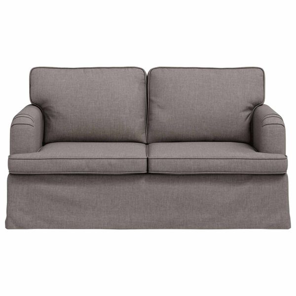 vidaXL Sofa Taupe Gesamtabmessungen: 144 x 80 x 85 cm (B x T x H) Samt