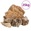 vidaXL Drachensteine 25 kg Braun 5-30 cm