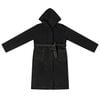 vidaXL Bademantel Hoodie Schwarz M Flanell