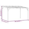 vidaXL Pavillon mit Dach Anthrazit 4x3x2,5 m Aluminium und Stahl