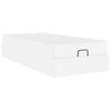 vidaXL Bettgestell mit Matratze mit Matratze 2 pcs Wei&szlig; PVC
