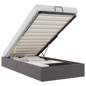 vidaXL Ottoman-Bett ohne Matratze Grau 80x200 cm Kunstleder