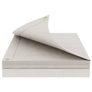 vidaXL Plane mit &Ouml;sen Wei&szlig; 2 x 3 m 180 gsm PE