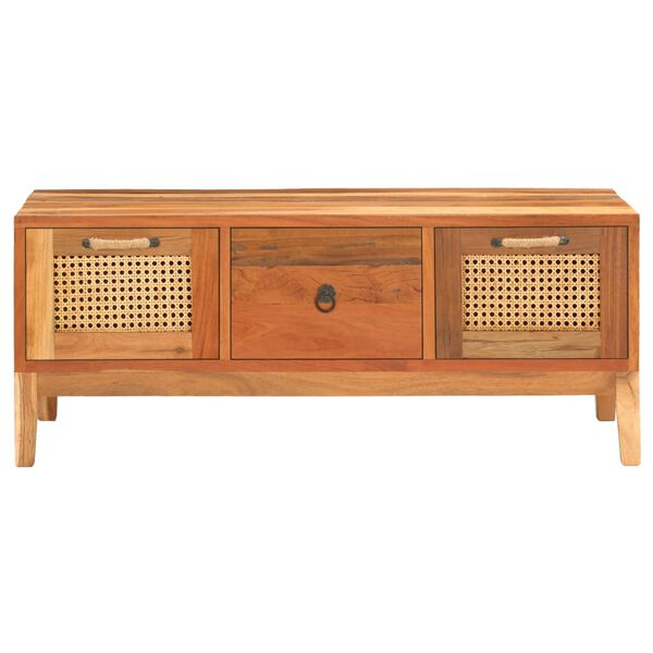 vidaXL Couchtisch 100x50x40 cm Altholz Massiv