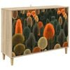 vidaXL Sideboard ZAANDAM Sonoma 102 x 33 x 75 cm Holzwerkstoff