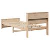 vidaXL Bettrahmen mit Kopfteil Braun 100 x 200 cm Holzwerkstoff