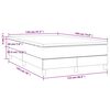 vidaXL Boxspringbett mit Matratze Blau 120x190 cm Stoff