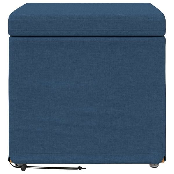 vidaXL Hocker Blau 41 x 41 x 40 cm Stoff und Pressholz