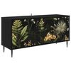 vidaXL TV-Schrank RHENEN 102 x 33 x 51 cm Schwarz Eichen-Optik