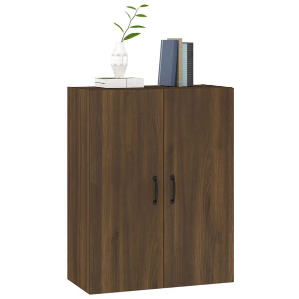 vidaXL H&auml;ngeschrank Braun Eichen-Optik 69,5x34x90 cm Holzwerkstoff