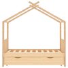 vidaXL Kinderbett mit Schublade Massivholz Kiefer 80x160 cm