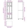 vidaXL Schrank SKI Honigbraun 60 x 32 x 40 cm Massives Kiefernholz