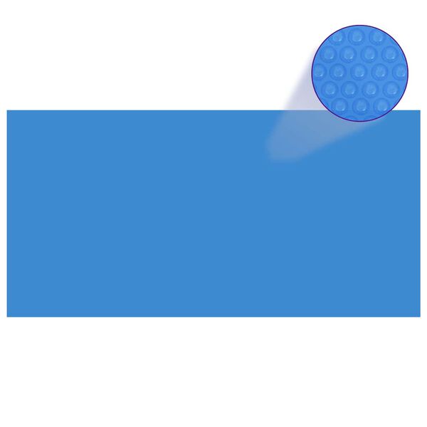vidaXL Rechteckige Poolabdeckung 1200x600 cm PE Blau