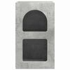 vidaXL Nachttisch Beton Grau 29,5 x 33,5 x 50 cm Holzwerkstoff