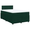 vidaXL Boxspringbett mit Matratze Dunkelgr&uuml;n 120x200 cm Samt