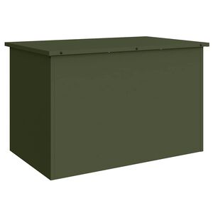 vidaXL Gartenlagerkissenbox Verzinkter Stahl 80 x 50,5 x 50 cm 175 L