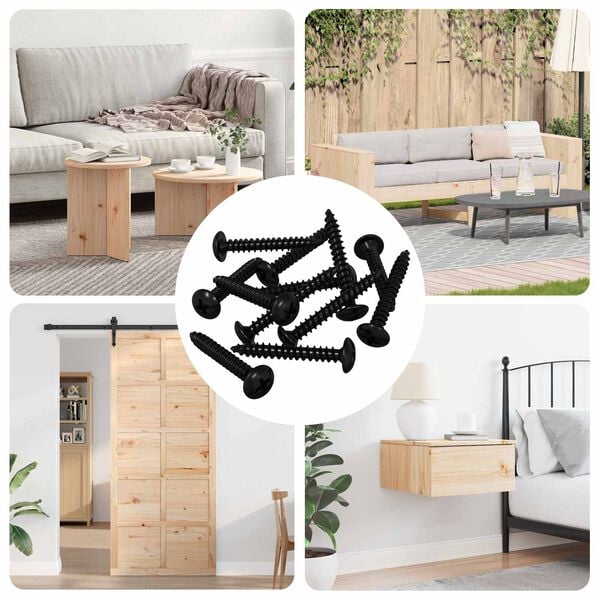 vidaXL Gewindeschneider Nagel 8219 pcs Schwarz Stahl