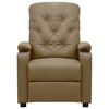 vidaXL Massagesessel Cappuccino-Braun Kunstleder
