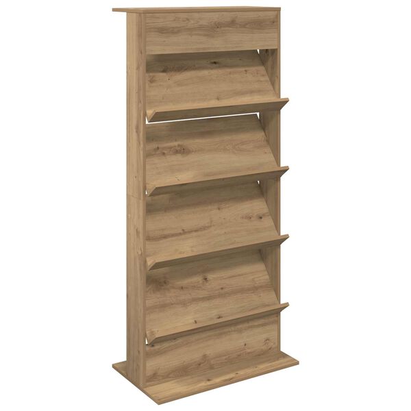 vidaXL Magazinregal Artisan-Eiche 70 x 41 x 156 cm Holzwerkstoff