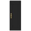 vidaXL Highboard Schwarz 34,5x34x180 cm Holzwerkstoff