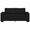 vidaXL 2-Sitzer-Sofa Schwarz 180x77x82 cm Stoff