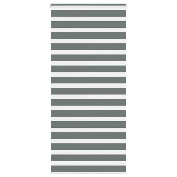 vidaXL Doppelrollo Dunkelgrau 105x200 cm Stoffbreite 100,9 cm Polyester