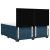 vidaXL Boxspringbett mit Matratze Blau 180x200 cm Samt