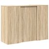 vidaXL Empfangstheke Sonoma-Eiche 135x50x103,5 cm Holzwerkstoff