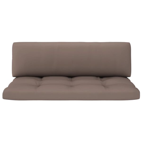 vidaXL Outdoor-Mittelsofa Paletten Impr&auml;gniertes Kiefernholz Grau
