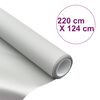 vidaXL Leinwandtuch Metallisch PVC 100" 16:9