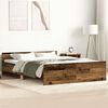 vidaXL Bettgestell ohne Matratze Altholz-Optik 135x190cm Holzwerkstoff