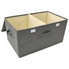 vidaXL Aufbewahrungsbox Stoff 50x30x25 cm Anthrazit