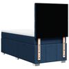 vidaXL Boxspringbett mit Matratze Blau 100x200 cm Stoff