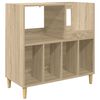 vidaXL Plattenspieler Stand Sonoma-Eiche 82 x 39,5 x 82,5 cm