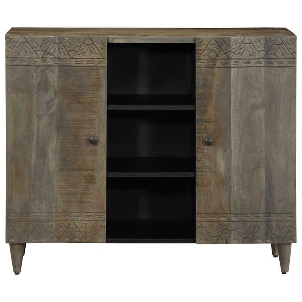 vidaXL Sideboard 90x33x75 cm Massivholz Mango