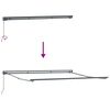 vidaXL Einziehbare Markise Schwarz 400 x 300 cm Aluminium und Stoff