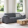 vidaXL 3-Sitzer-Sofa Dunkelgrau 220x77x82 cm Samt