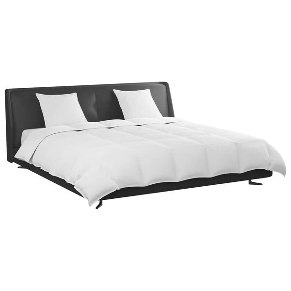 vidaXL Bettdecken Set mit Kissen 3 pcs Wei&szlig; Daunenfeder